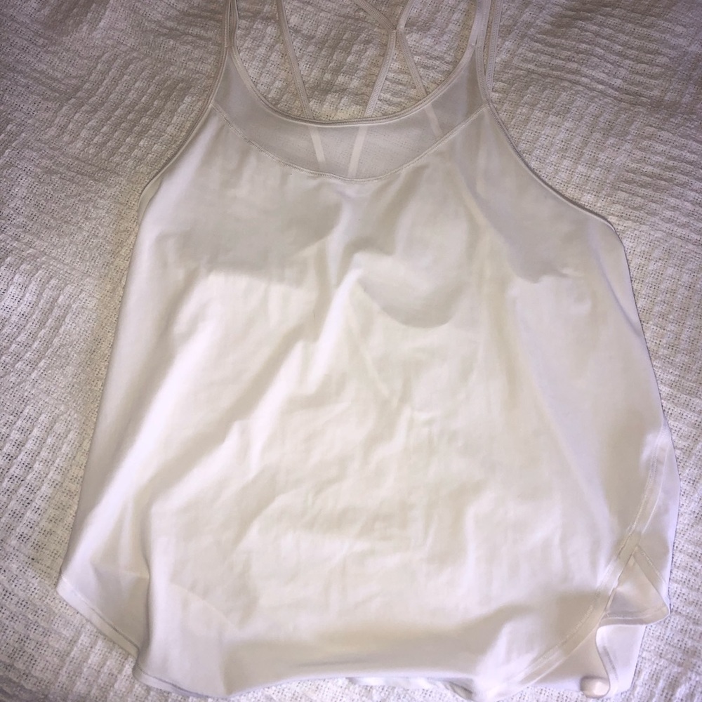 White Lululemon Tank